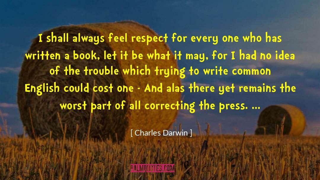 Short Writing quotes by Charles Darwin