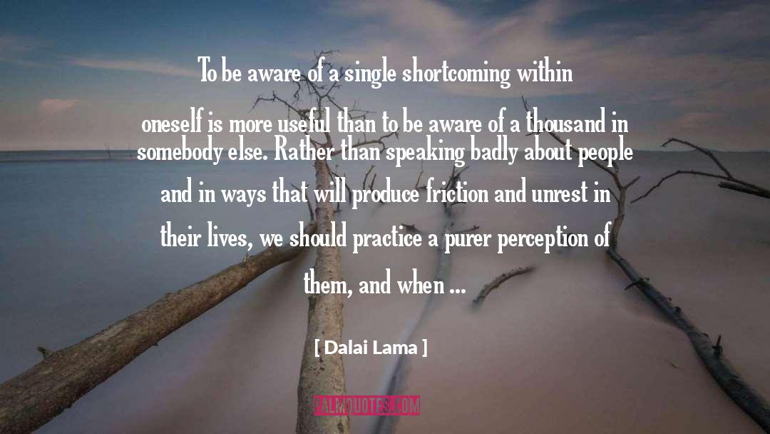 Shortcoming quotes by Dalai Lama