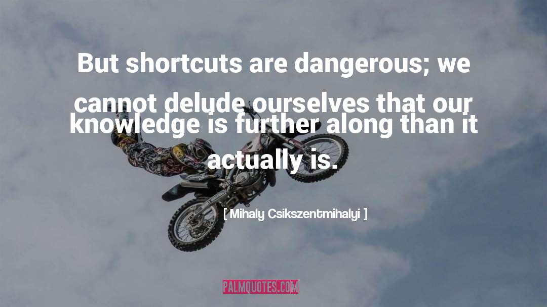 Shortcuts quotes by Mihaly Csikszentmihalyi