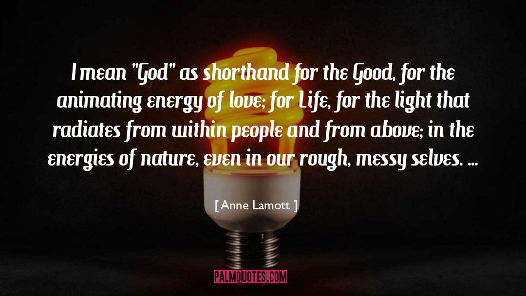 Shorthand quotes by Anne Lamott