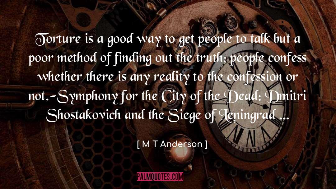 Shostakovich quotes by M T Anderson