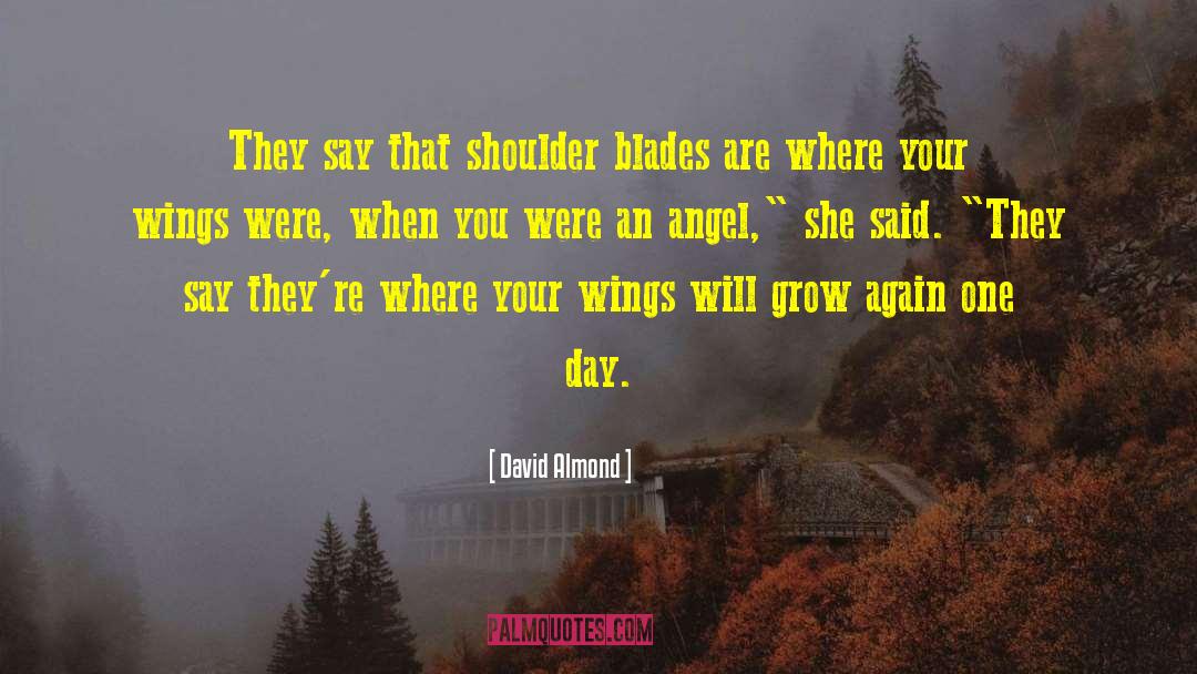 Shoulder Blades quotes by David Almond