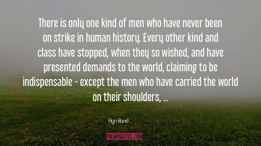 Shoulders quotes by Ayn Rand