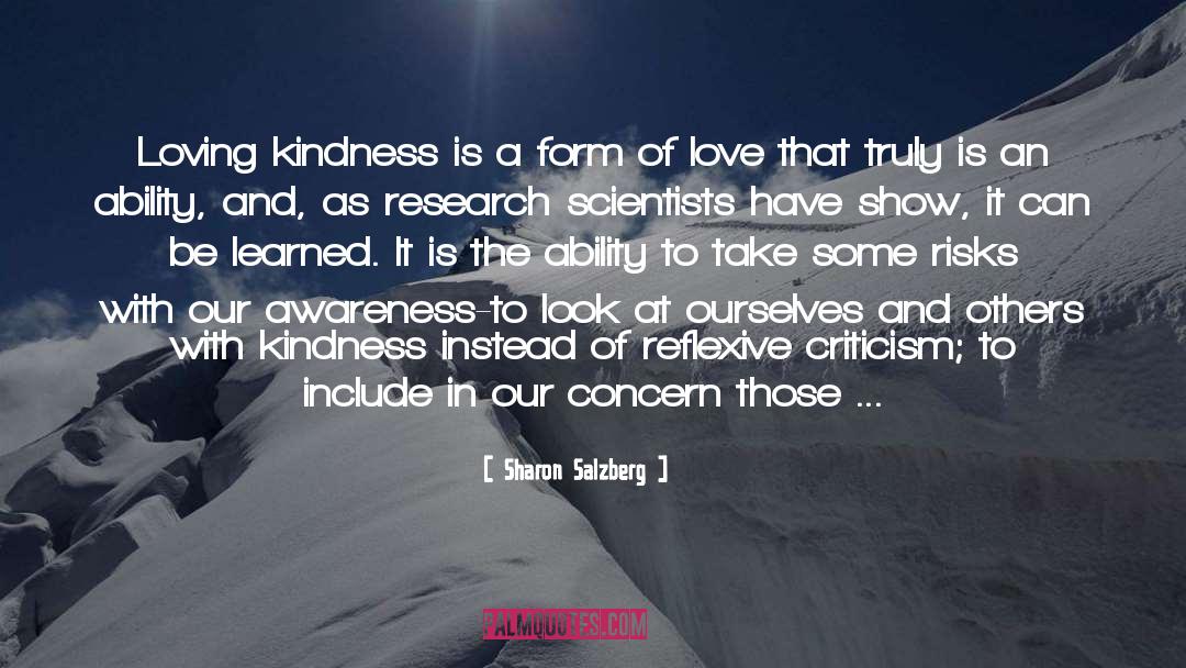 Show Kindness To An Enemy quotes by Sharon Salzberg