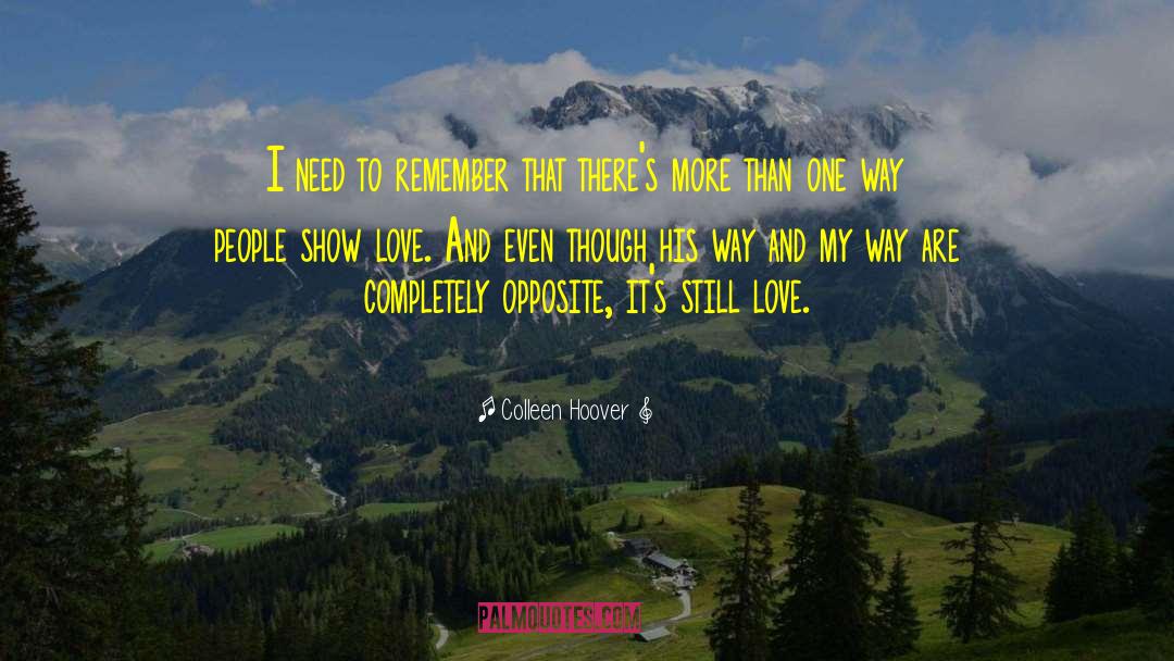 Show Love quotes by Colleen Hoover