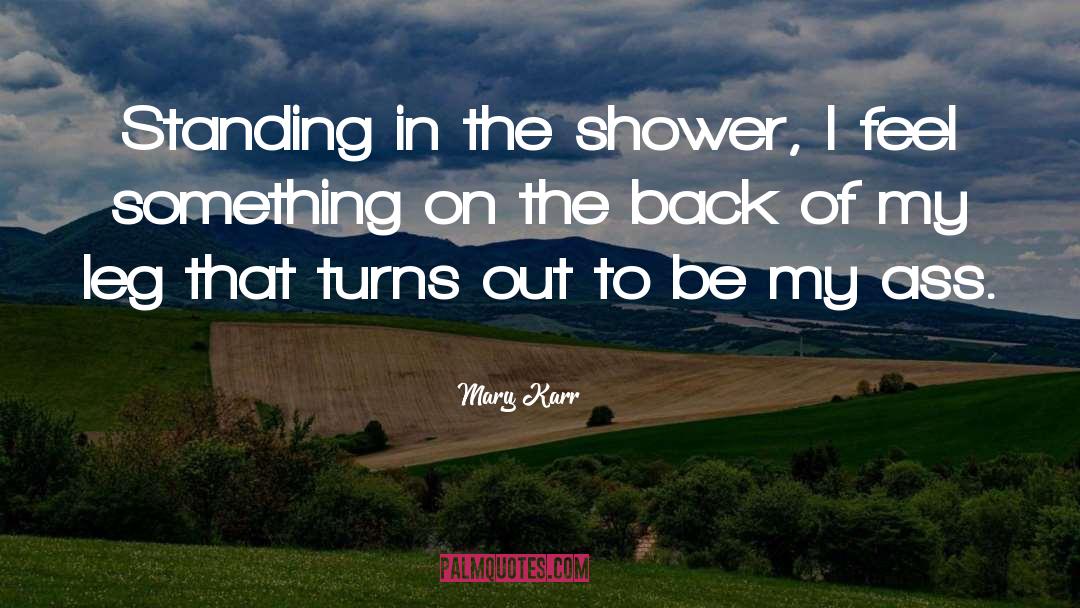 Shower Curtains quotes by Mary Karr
