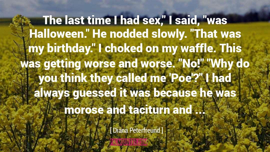 Shower Sex quotes by Diana Peterfreund