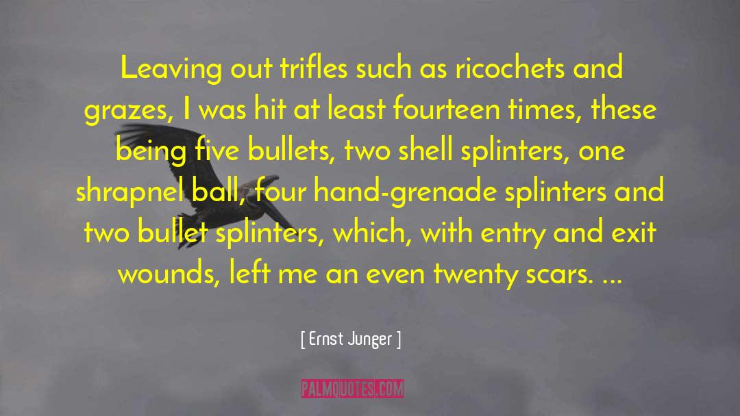 Shrapnel quotes by Ernst Junger