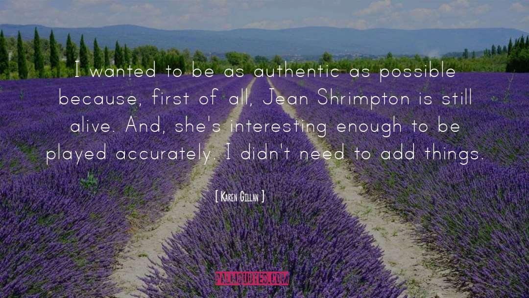 Shrimpton Chrissie quotes by Karen Gillan