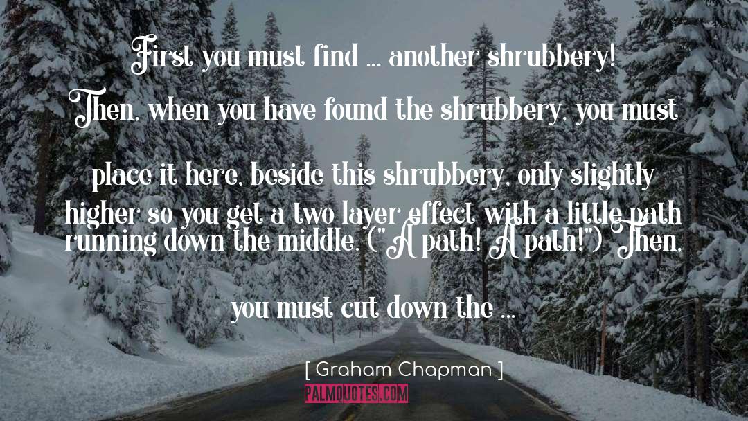 Shrubbery quotes by Graham Chapman