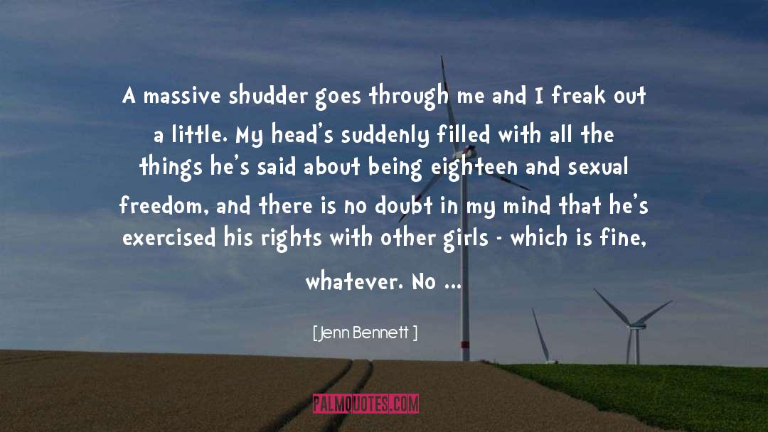 Shudder quotes by Jenn Bennett