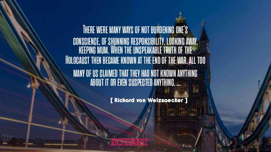 Shunning quotes by Richard Von Weizsaecker