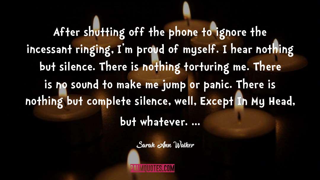 Shutting quotes by Sarah Ann Walker