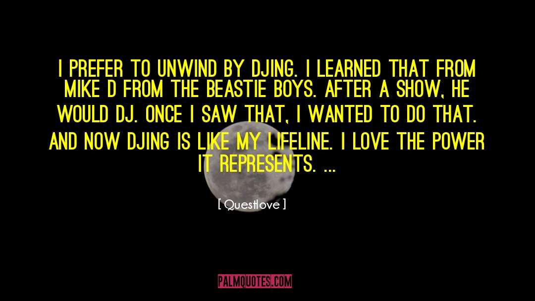Shy To Show Love quotes by Questlove