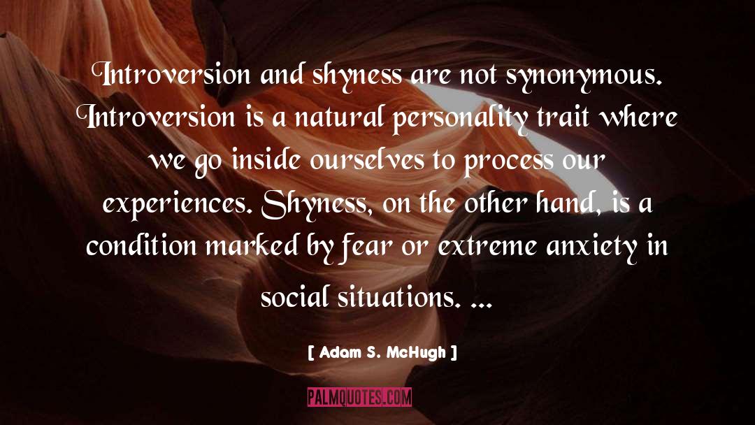 Shyness quotes by Adam S. McHugh