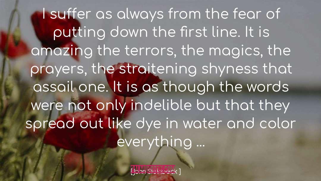 Shyness quotes by John Steinbeck