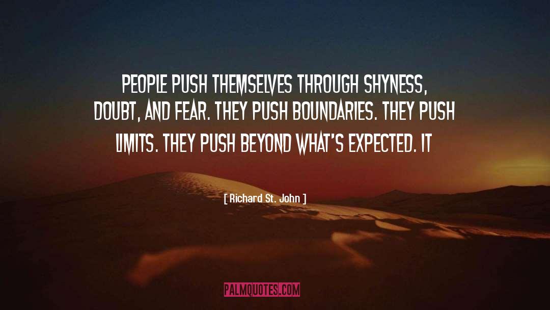 Shyness quotes by Richard St. John