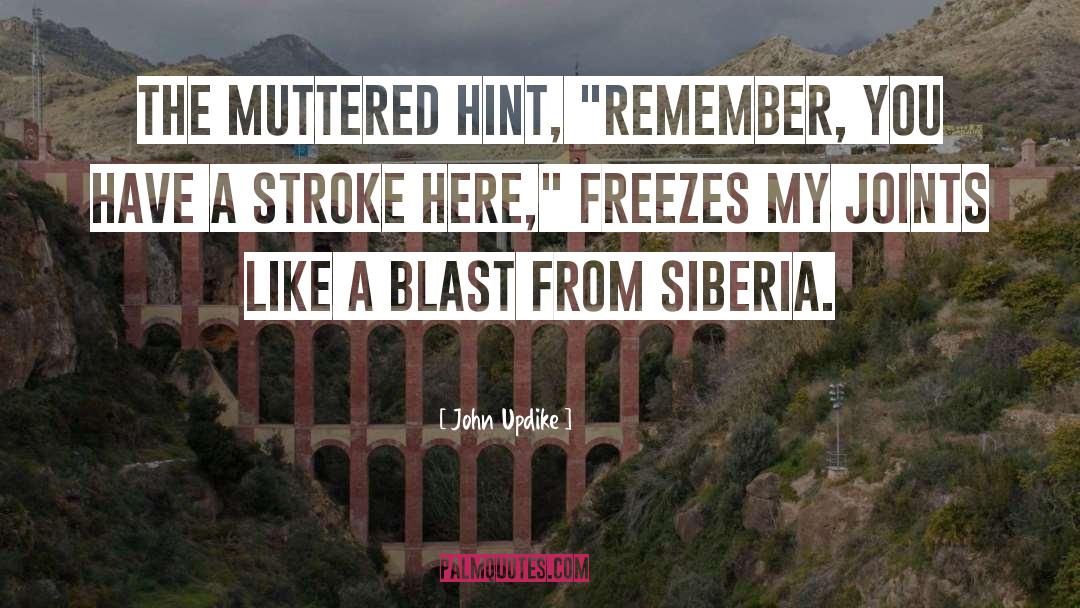 Siberia quotes by John Updike