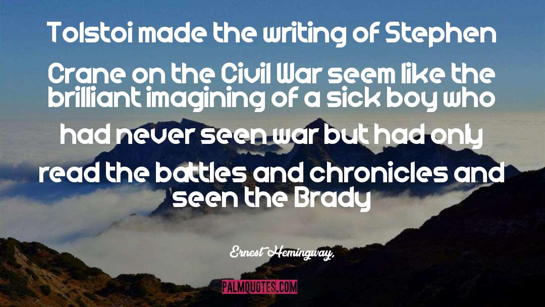 Sick Boy quotes by Ernest Hemingway,