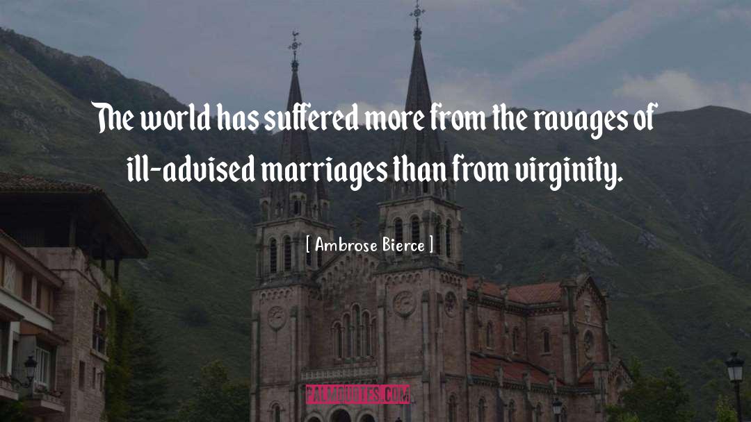 Sick Marriage quotes by Ambrose Bierce