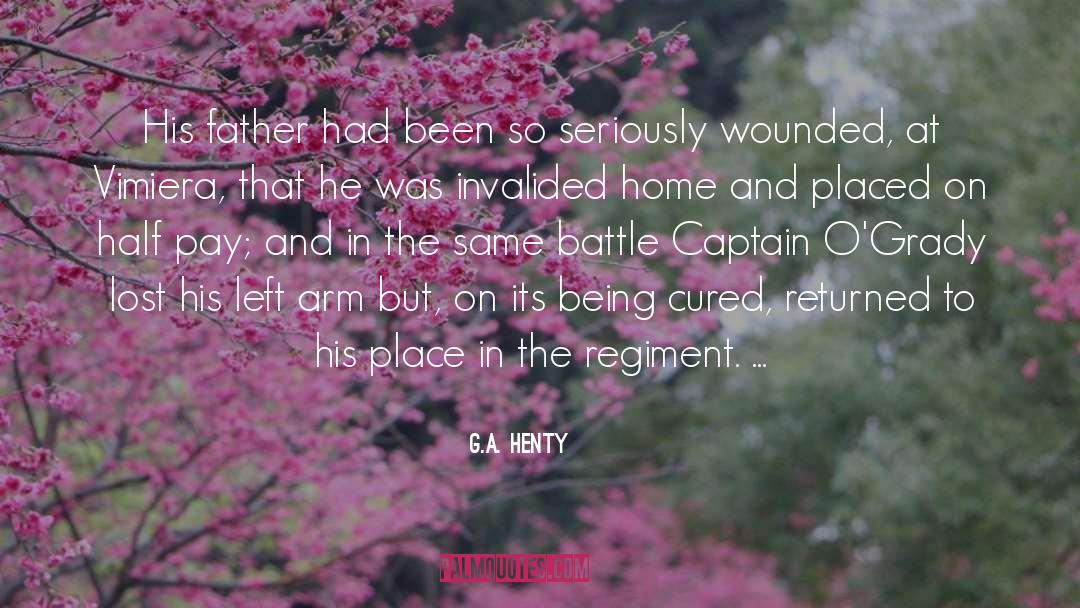 Side Wounded quotes by G.A. Henty