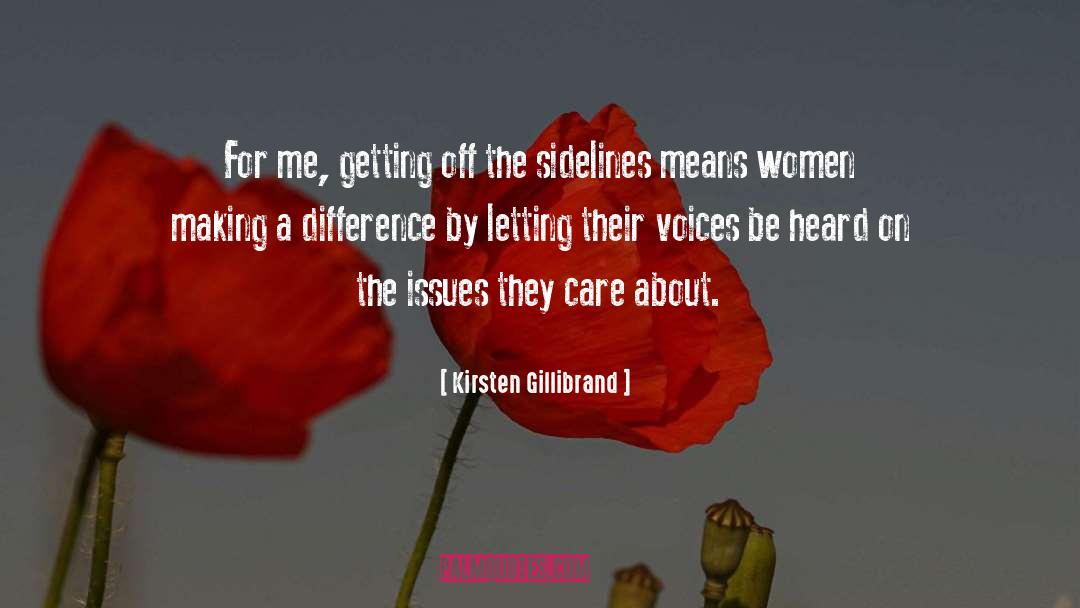 Sidelines quotes by Kirsten Gillibrand