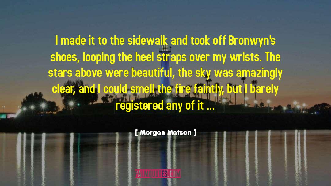 Sidewalk quotes by Morgan Matson