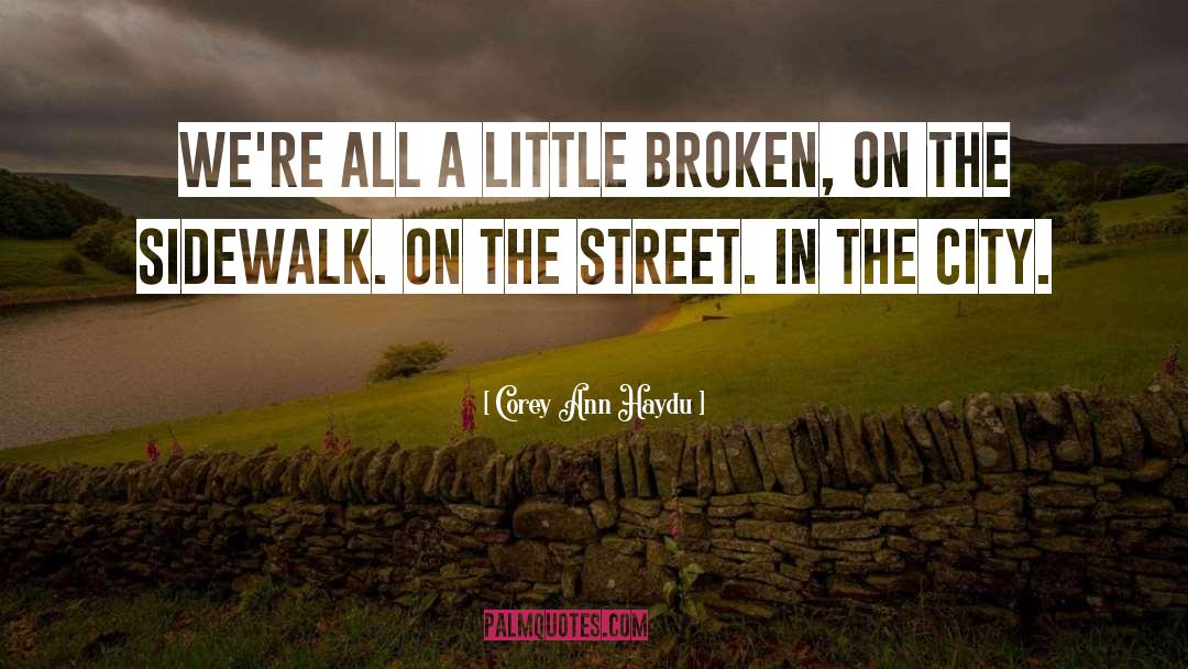Sidewalk quotes by Corey Ann Haydu
