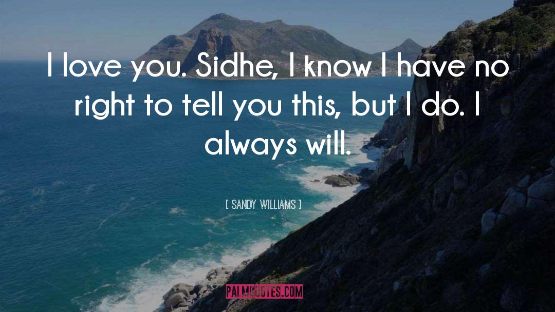 Sidhe quotes by Sandy Williams