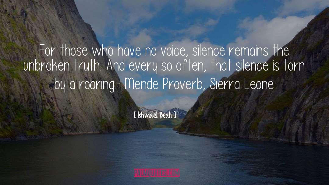 Sierra Leone quotes by Ishmael Beah