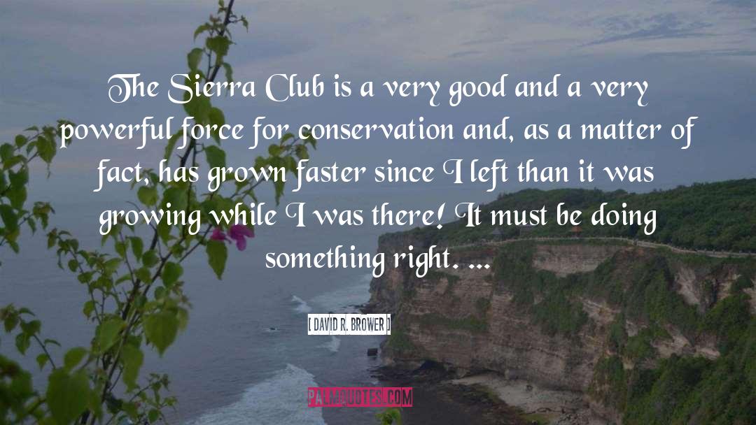 Sierra quotes by David R. Brower