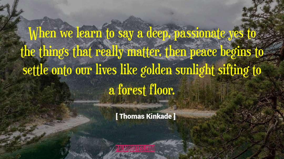 Sifting quotes by Thomas Kinkade