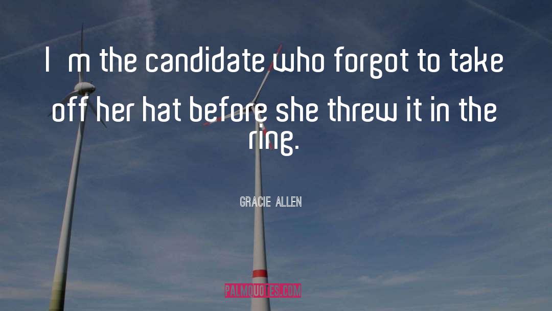 Siggi Hats quotes by Gracie Allen