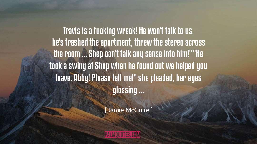 Sighed quotes by Jamie McGuire