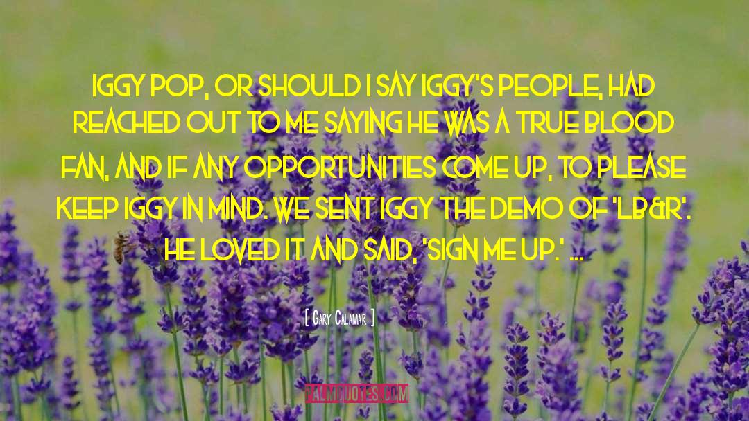 Sign Me Up quotes by Gary Calamar