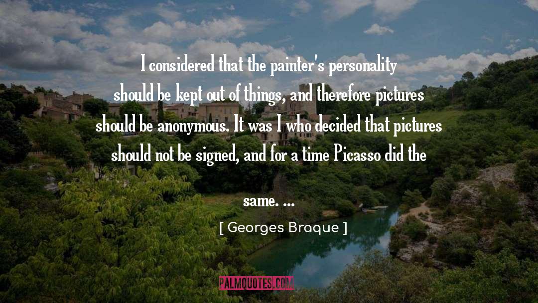 Signatures quotes by Georges Braque
