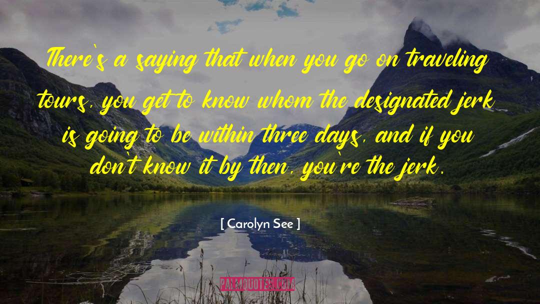 Signet Tours quotes by Carolyn See