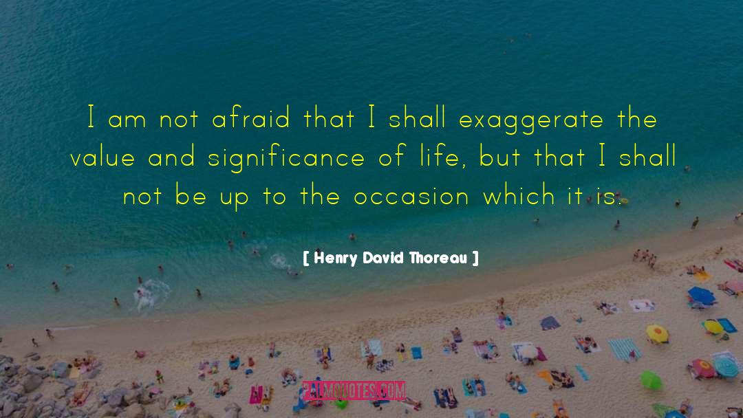 Significance Of Life quotes by Henry David Thoreau