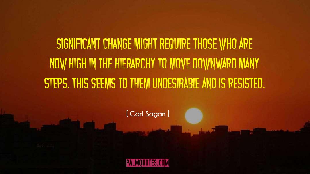 Significant Change quotes by Carl Sagan