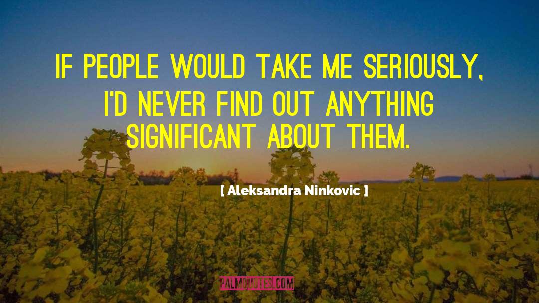 Significant Numbers quotes by Aleksandra Ninkovic