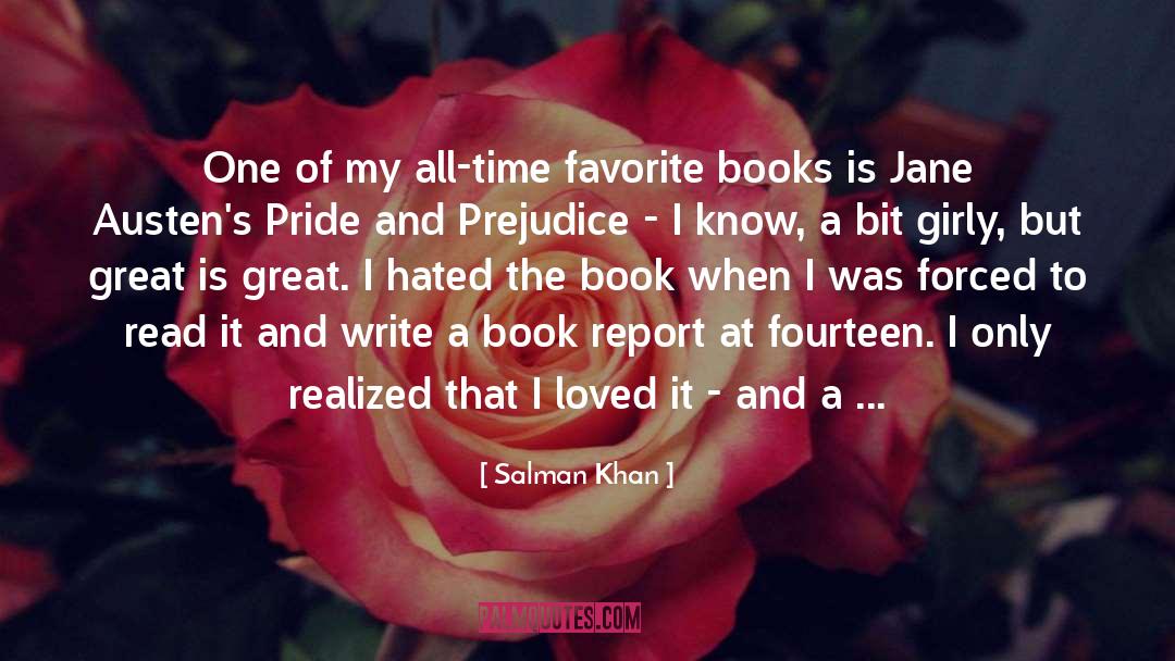 Significant Pride And Prejudice quotes by Salman Khan