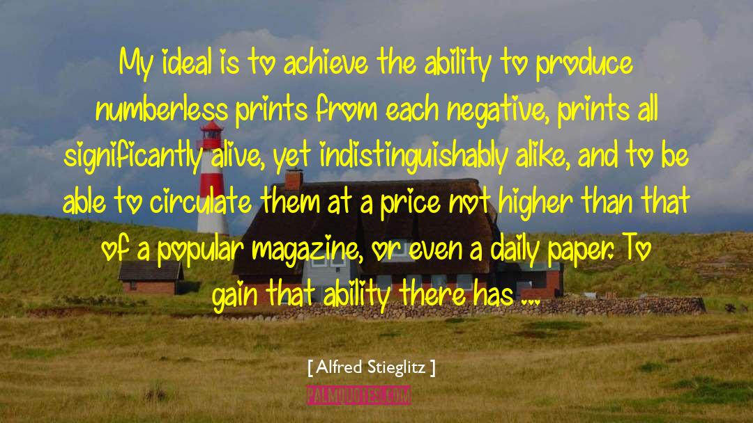 Significantly quotes by Alfred Stieglitz