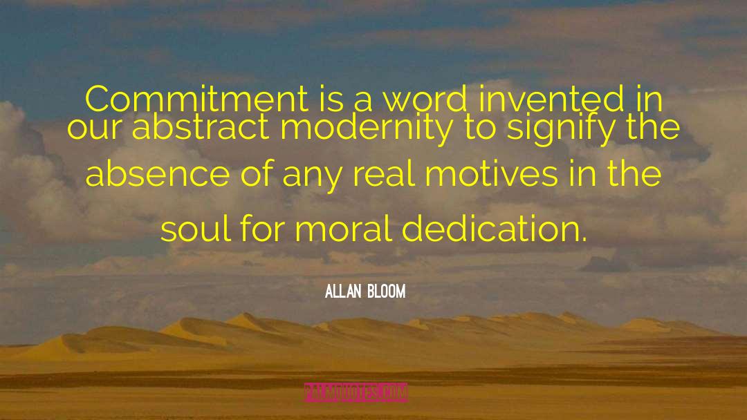 Signify quotes by Allan Bloom