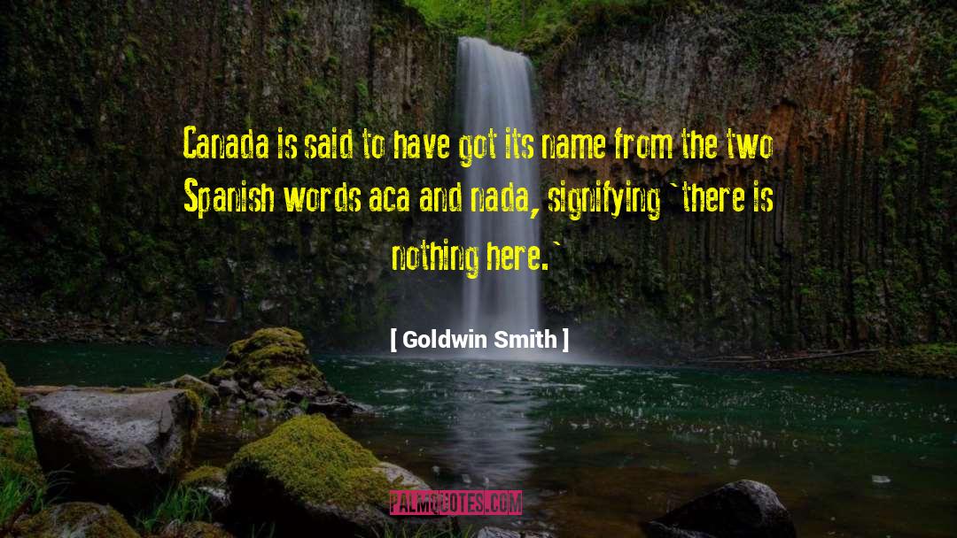 Signifying quotes by Goldwin Smith