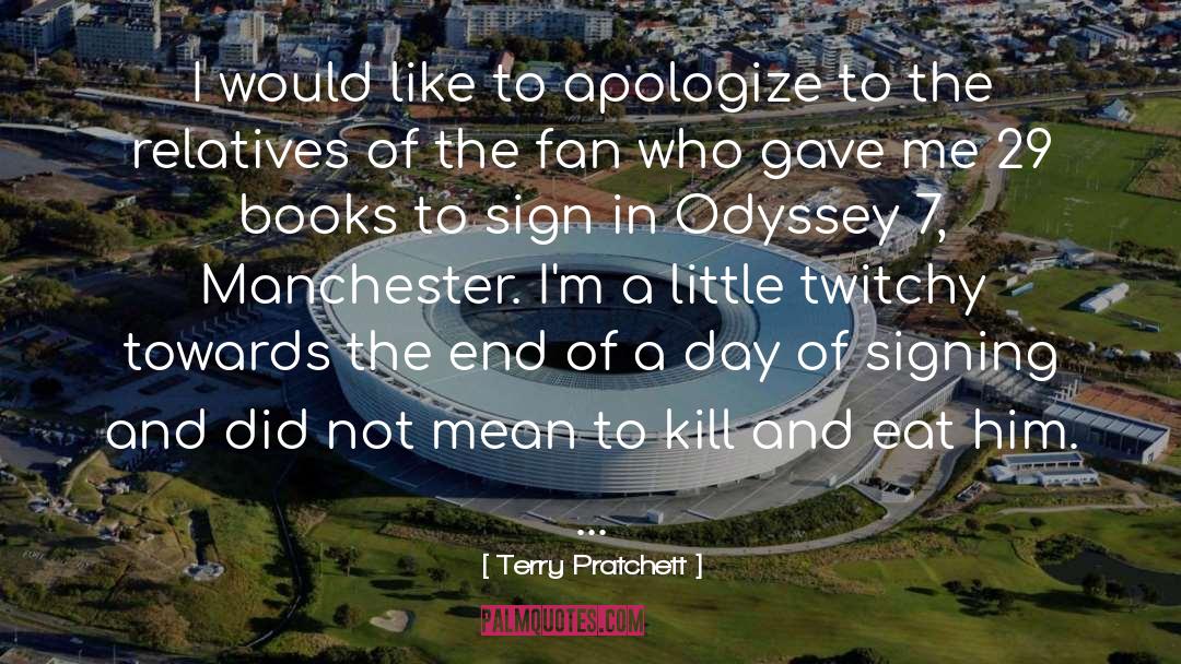 Signing quotes by Terry Pratchett