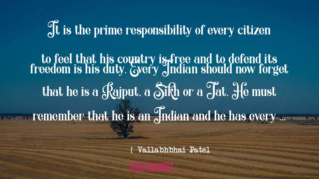 Sikh quotes by Vallabhbhai Patel