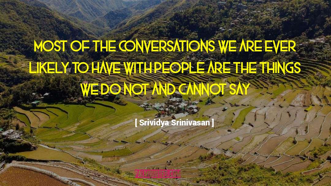Silence Communication quotes by Srividya Srinivasan