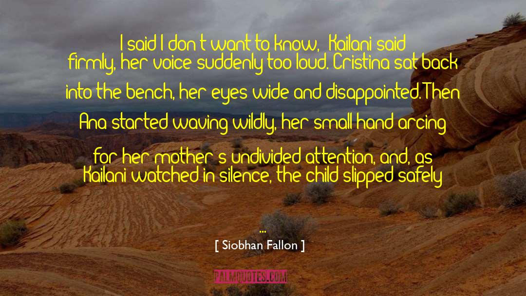 Silence In Love quotes by Siobhan Fallon