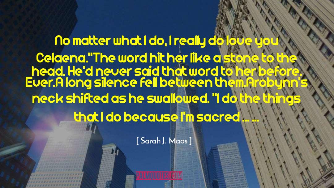 Silence In Love quotes by Sarah J. Maas