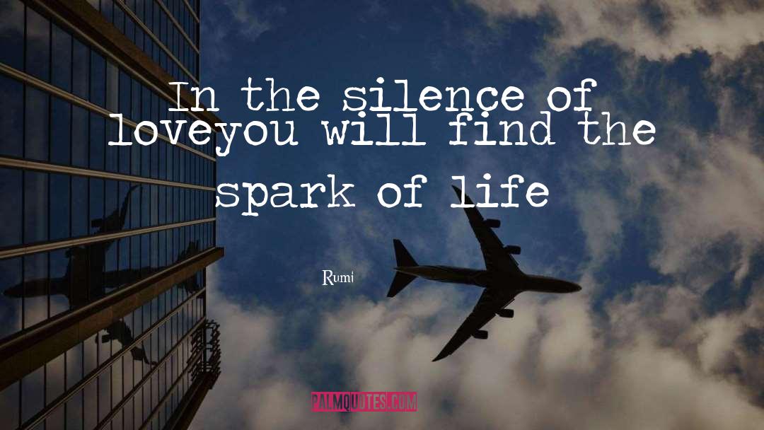 Silence In Love quotes by Rumi